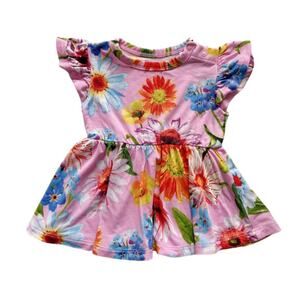 Posh Peanut Kaileigh Floral Peplum Top Size 3-6m